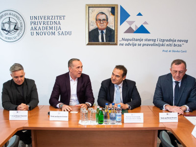 Njegova Ekselencija gospodin Basel Salah, Ambasador Arapske Republike Egipat u Srbiji održao je predavanje na Pravnom fakultetu za privredu i pravosuđe u Novom Sadu